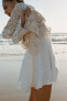 Фото #2 товара Ярусное платье из хлопкового муслина ZARA
