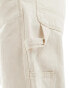 ONLY & SONS loose fit carpenter jeans in ecru