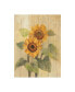 Фото #1 товара Albena Hristova Summer Sunflowers I on Barn Board Canvas Art - 19.5" x 26"