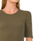 ფოტო #4 პროდუქტის Women's Puff-Sleeve Fitted Top