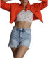 ფოტო #3 პროდუქტის Women's Mini Cropped Racer Jacket