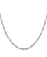 Stainless Steel Polished 2.5mm Singapore Chain Necklace