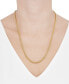 Фото #2 товара Macy's round Box Chain 22" Strand Necklace (3-3/4mm) in 10k Gold
