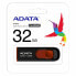 Фото #2 товара USВ-флешь память Adata AC008-32G-RKD Черный/Красный 32 GB
