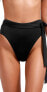 Фото #1 товара Vitamin A Women's 189400 Lola High Waist Black Bikini Bottom Swimwear Size 14