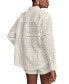 ფოტო #2 პროდუქტის Women's Cotton Schiffli Embroidered Prep Shirt