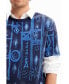 Men's Arty motif T-shirt