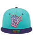 ფოტო #2 პროდუქტის Men's Turquoise Louisville Bats Theme Nights Derby City Mint Juleps 59FIFTY Fitted Hat