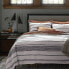 Фото #4 товара Full/Queen Cotton Woven Stripe Duvet Cover & Sham Set White/Navy - Threshold