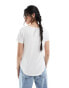 Фото #6 товара Hollister short sleeve logo v-neck t-shirt in white