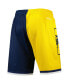 Men's Maize, Navy Michigan Wolverines Big Face 5.0 Fashion Shorts