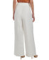 Фото #2 товара Women's Wide-Leg Linen-Blend Pants