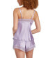 ფოტო #2 პროდუქტის Women's 2-Pc. Beauty Sleep Satin Pajamas Set