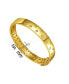 14k Yellow Gold Plated with Cubic Zirconia Starry Sky Bangle Bracelet
