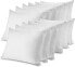 100% Cotton Breathable Pillow Protector with Zipper – White (12 Pack)