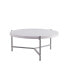 Coffee Table White Silver