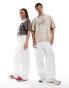 Фото #1 товара COLLUSION unisex carpenter skate jeans in white