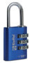 Фото #1 товара Rieffel 22/30 BLAU SB - Conventional padlock - Combination lock - Blue - Aluminum - Steel - Round