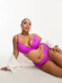 Фото #1 товара ASOS DESIGN Curve Dylan lace push-up bra in purple