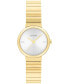 Women's Three Hand Gold-Tone Stainless Steel Bracelet Watch 25mm