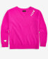 Women's Cashmere Ribbed Heart-Embroidered V-Neck Sweater, Created for Macy's