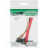 Фото #6 товара InLine SATA connection cable - with data and power connection - 50+15cm - 0.15 m - Male/Female - Red