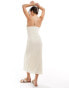 Фото #3 товара Mango light embroidered cami midi dress in white