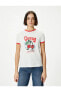 4sal10189ık 010 Ekru Genç Kız Pamuk Jersey Kısa Kollu T-shirt
