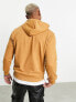 New Balance Essentials Stacked Logo Fleece Hoodie in tan