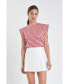 Фото #2 товара Women's Stripe Sleeveless T-shirt