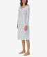 Фото #3 товара Women's Fleece Waltz Long-Sleeve Nightgown
