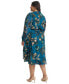 ფოტო #2 პროდუქტის Plus Size Printed Long-Sleeve A-line Midi Dress