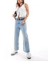 Фото #5 товара Free People low-rise cropped baggy jeans in light blue