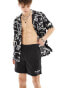 AllSaints Underground swim shorts in black Черный, M - фото #1