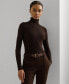 ფოტო #1 პროდუქტის Women's Ribbed Turtleneck Sweater