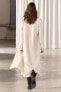 Zw collection minimalist wool blend coat