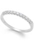 ფოტო #1 პროდუქტის Diamond Scalloped Band in 14k White Gold (1/4 ct. t.w.)