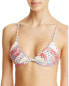 Фото #1 товара Tularosa 260671 Women's Triangle Adjustable Straps Bikini Top Swimwear Size M