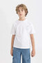 Erkek Çocuk T-shirt B6165a8/wt34 Whıte