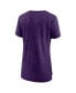 ფოტო #3 პროდუქტის Women's Heathered Purple Los Angeles Lakers True Classics Tri-Blend T-shirt