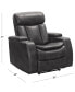 Фото #6 товара Zackary Leather Theater Power Recliner with Power Headrest