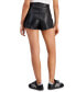 Фото #2 товара Juniors' Faux-Leather Side-Tie Skort