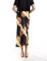 Фото #3 товара ASOS DESIGN Tall satin bias midi skirt in leopard print