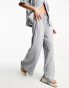 Фото #3 товара ASOS DESIGN cheesecloth pull on trouser in grey co-ord