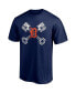 Фото #3 товара Men's Navy Detroit Tigers Crossed Hometown Collection T-shirt