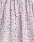 ფოტო #1 პროდუქტის Baby Girls Belted Floral Oxford Dress