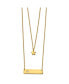 ფოტო #1 პროდუქტის Star and Bar Multi Strand 15.5 inch Cable Chain Necklace