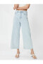 Фото #5 товара Bol Paça Kot Pantolon Taş İşlemeli - Bianca Crop Jeans