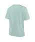 ფოტო #1 პროდუქტის Women's Green Formula 1 Floral Slogan T-Shirt