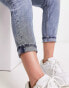 River Island high rise mom jean in light blue